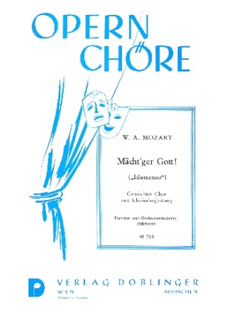 Mcht'ger Gott aus Idomeneo fr gem Chor und Klavier Klavierpartitur