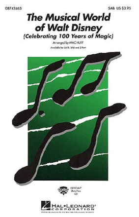 The Musical World of Walt Disney for mixed chorus (SAB) and piano,  score