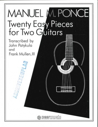 20 easy pieces for 2 guitars 2 scores