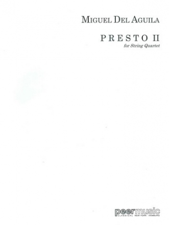 Presto 2 for string quartet score and parts