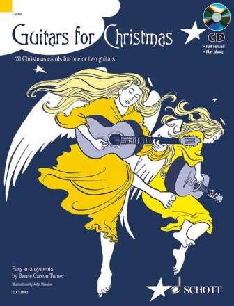 Guitars for Christmas (+CD)  - 20 Christmas Carols for 1-2 guitars (en)