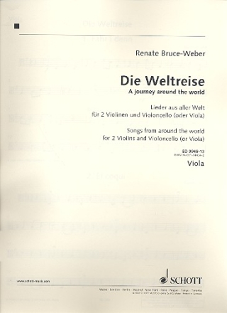 Die Weltreise fr 2 Violinen und Violoncello (3. Violine, Viola ad libitum) Einzelstimme - Viola