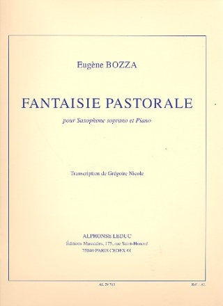 Fantasie Pastorale pour saxophone soprano et piano Nicole, Gregoire, arr.