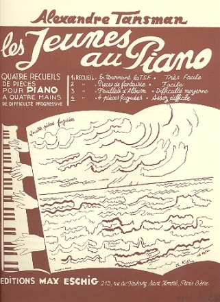 Les jeunes au piano vol.4 pour piano  4 mains