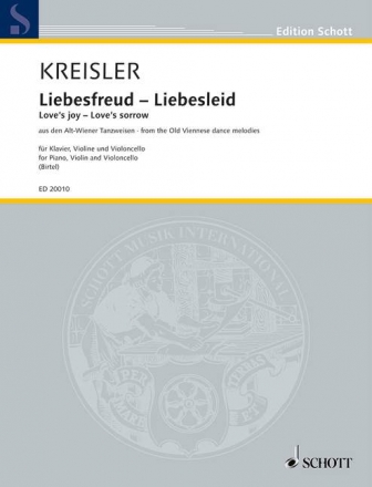 Liebesfreud - Liebesleid fr Klaviertrio Partitur und Stimmen