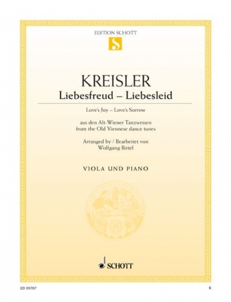 Liebesfreud - Liebesleid fr Viola und Klavier