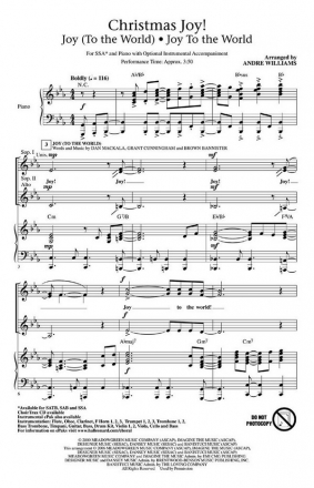 Christmas Joy for mixed chorus (SATB) and piano