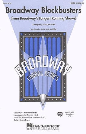 Broadway Blockbusters for mixed chorus (SATB) and piano