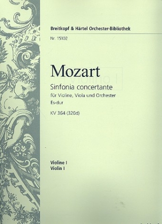 Sinfonia concertante Es-Dur KV364 fr Violine, Viola und Orchester Violine 1