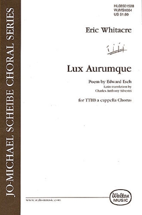 Lux aurumque for male chorus a cappella