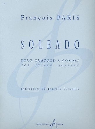 Soleado pour quatuor a cordes partition et parties