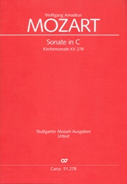 Kirchensonate KV278 fr 2 Oboen, 2 Clarinen, Pauken, 2 Violinen und Bc Partitur