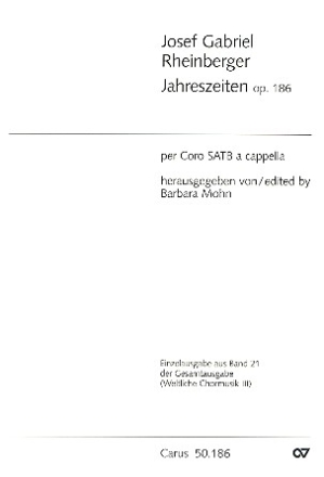 Jahreszeiten op.186 fr gem Chor a cappella