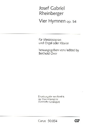 Vier Hymnen op.54 fr Mezzosopran und Orgel (Klavier)