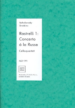 Rastrelli Band 1 fr 4 Violoncelli Partitur und Stimmen