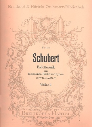 Rosamunde op.26 D797 - Ballettmusiken fr Orchester Violine 2