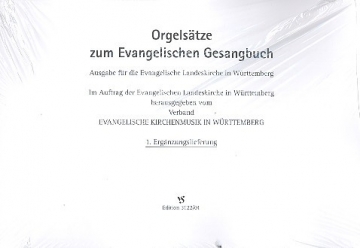 Orgelstze zum EG - Ausgabe Wrttemberg  Ergnzungslieferung 1 zur Orgelbox