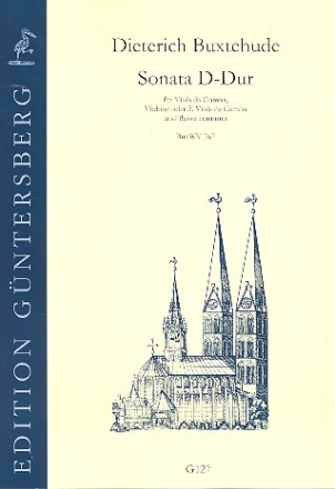 Sonate D-Dur BuxWV267 fr Viola da Gamba, Violone (2. Viola da Gamba) und Bc Partitur und Stimmen