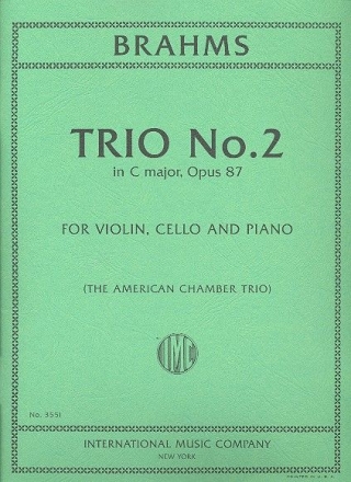 Trio C-Dur Nr.2 op.87 fr Violine, Violoncello und Klavier