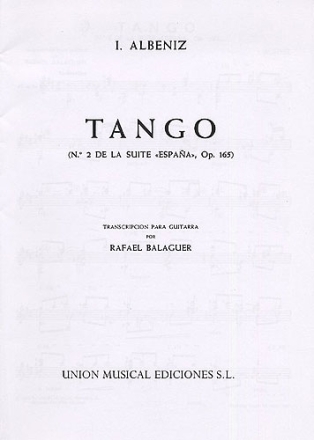 Tango no.2 de la suite Espana op.165 para guitarra