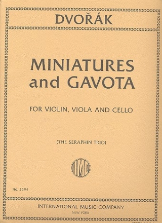 Miniatures op.75a  and  Gavota for violin, viola and cello score and parts