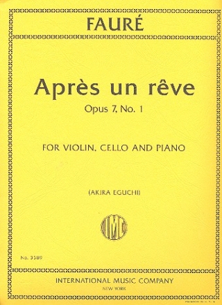 Aprs un reve op.7,1 violin, cello and piano parts