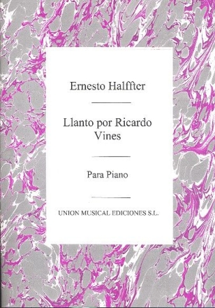 Llanto por Ricardo Vines para piano