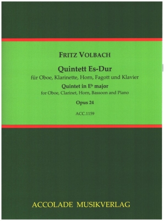 Quintett Es-Dur op.24 fr Oboe, fr Oboe, Klarinette, Horn, Fagott und Klavier Partitur und Stimmen