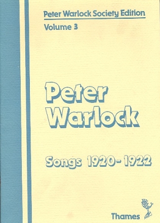 Songs 1920 - 1922 for voice and piano (old edition 1984)