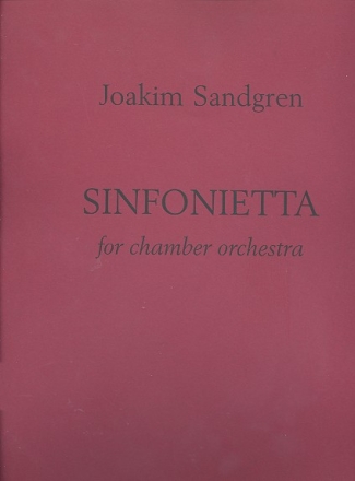 Sinfonietta fr Kammerorchester Partitur