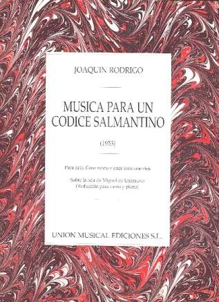 Musica para un codice salmantino para basso, coro mixto y instrumentos Vocal Score