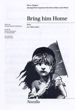 Bring him Home for mixed chorus and piano, score (en) Les Miserables