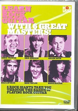 Learn Rock Guitar with 6 Great Masters for guitar DVD