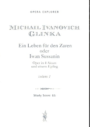 Ein Leben fr den Zaren Oper in 4 Akten und einem Epilog Studienpartitur (in 3 Bnden) (kyr)