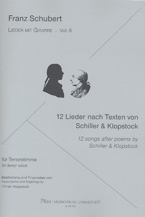 12 Lieder nach Texten von Schiller und Klopstock fr Tenor und Gitarre Partitur