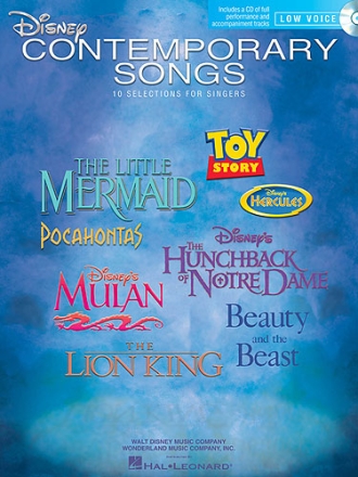 Disney contemporary Songs (+CD): for low voice and piano