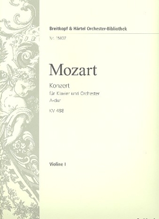 Konzert A-Dur KV488 fr Klavier und Orchester Violine 1