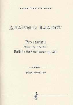 Pro stariu op.21b fr Orchester Studienpartitur