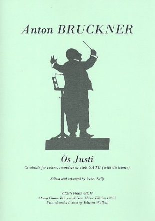 Os Justi for 4 voices (recorders/viols/SATB) score and parts