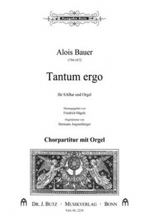 Tantum ergo fr gem Chor (SABar) und Orgel Partitur