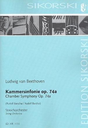 Kammersinfonie op.74a fr Streichorchester Partitur