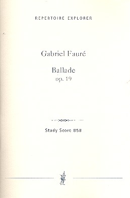 Ballade op.19 fr Klavier und Orchester Studienpartitur