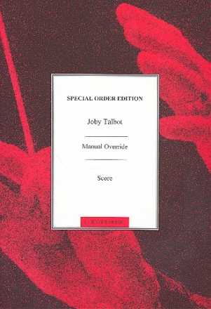 Manual Override for string quartet score,  archive copy