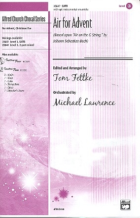 Air for Advent  for mixed chorus and piano (with optional instrumental ensemble) score