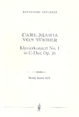 Konzert C-Dur Nr.1 op.26 fr Klavier und Orchester Studienpartitur