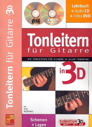 Tonleitern in 3D (+CD +DVD) fr Gitarre  (dt)