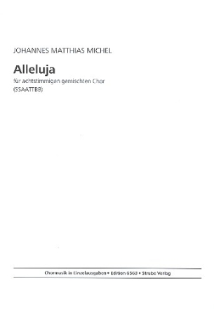 Alleluja fr gem Chor (SSAATTBB) a cappella Partitur