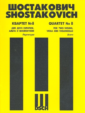 Streichquartett c-Moll Nr.8 op.110  Partitur