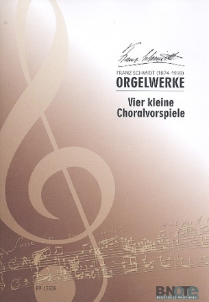 4 kleine Choralvorspiele  fr Orgel