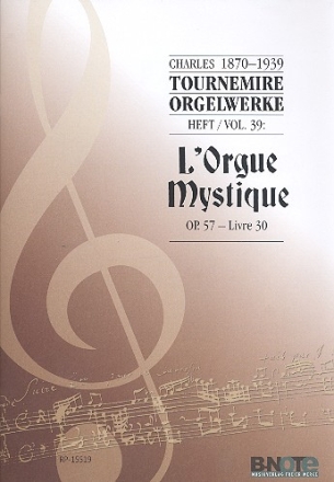 Orgelwerke Band 39 L'orgue mystique op.57 livre 30